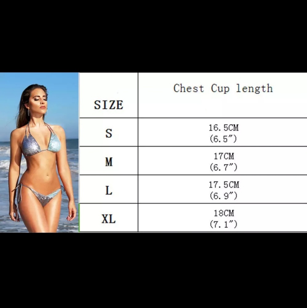 💥SOLD OUT💥 Shiny South Beach Bandage Bikini Set - Picture 8 of 8